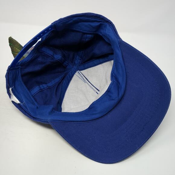 3D Fish Snapback 5 Panel Cap Blue One Size Adjustable Outdoor Cotton - Picture 7 of 9